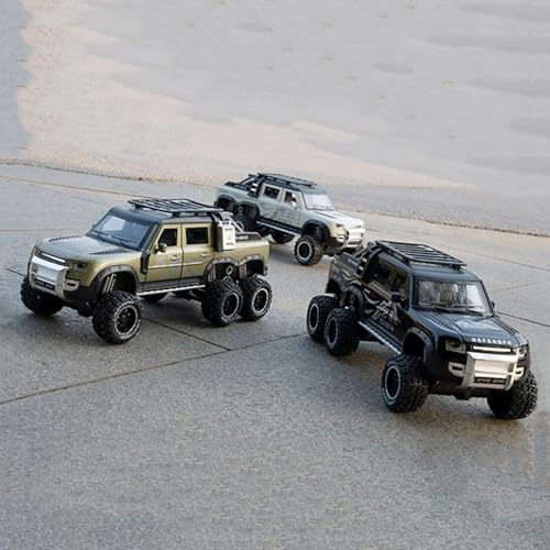 Image of 1:24 Defender Toy Car Diecast Metal Cars Model Defender Cars for Kids Boy Girl Zinc Alloy Pull Back Toy Car with Sound and Light Gift and Collectible