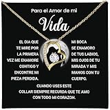 Para El Amor De Mi Vida, Este Collar De Corazón Forever Soulmate Para Su Día De San Valentín, Aniversario, Navidad O Cumpleaños, Regalo De Esposo/novio Con Una Increíble Tarjeta Y Caja De Masaje.,