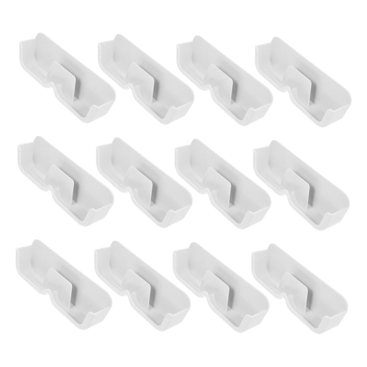 PRETYZOOM 12pcs Glasses Display Box Eyeglass Organizer Hanging Glasses Organizer Glasses Holder Sunglasses Storage Holder Hanging Eyeglass Display Safety Glasses Storage Rack White Pp
