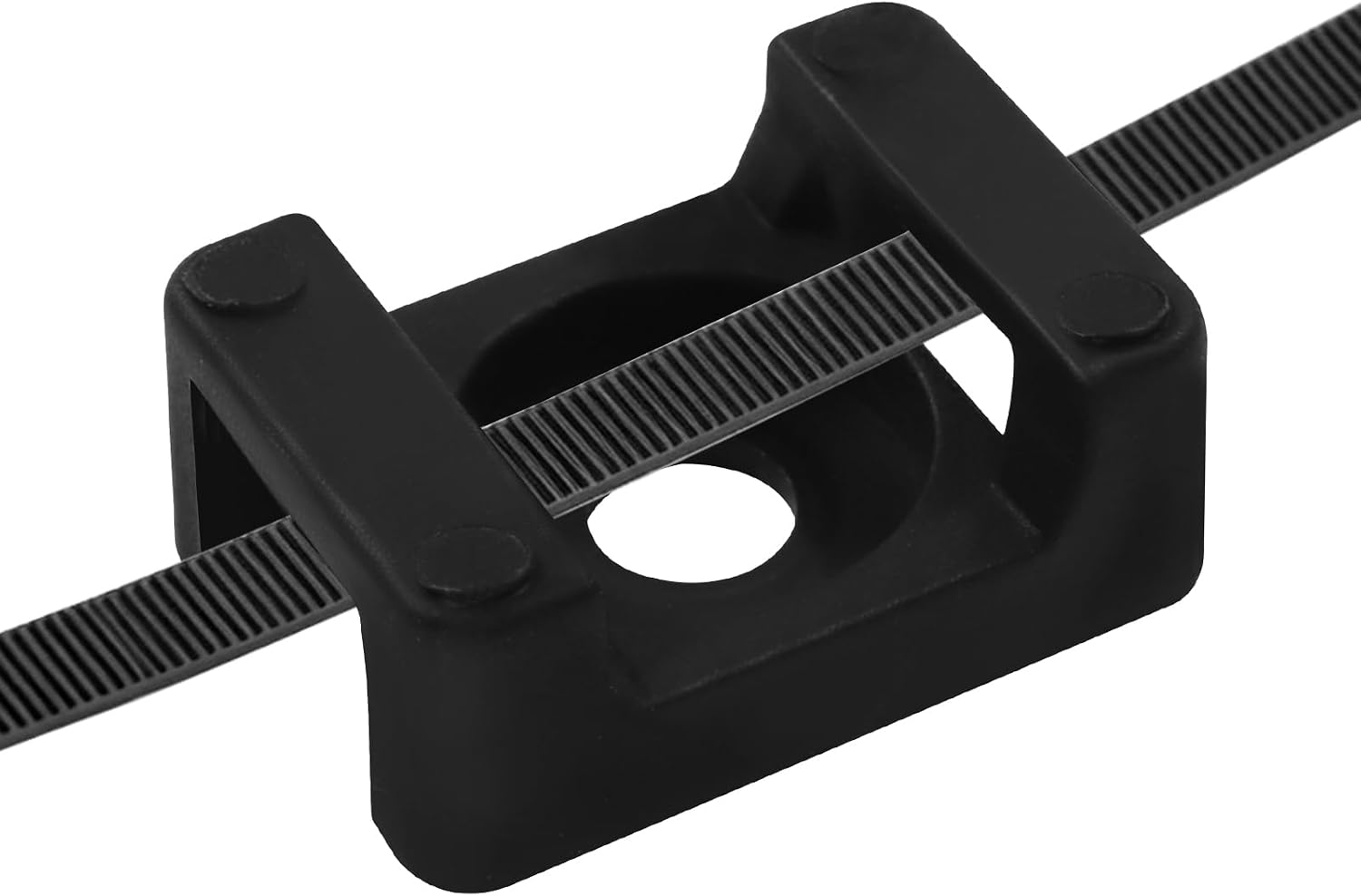 100Pcs Black Zip Tie Mounts