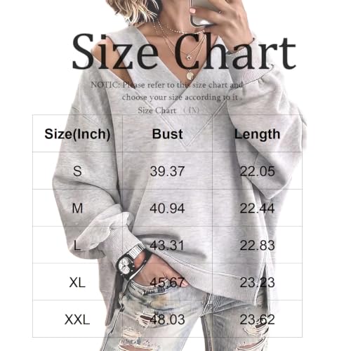 Off the Shoulder Sweatshirt Womens Y2k V Neck Tunic Holiday Sweatshirt - image 4