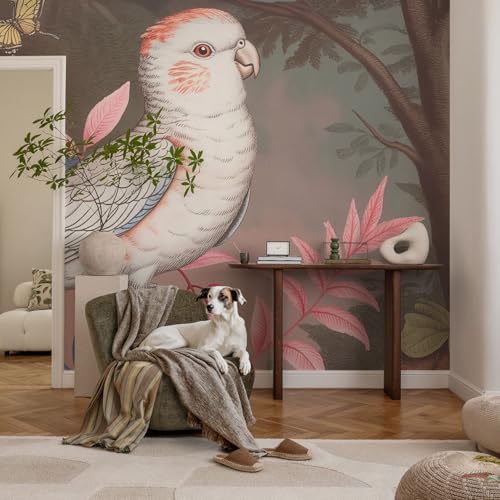 Decoración adhesiva para tapar imperfecciones de pared con estilo tropical 3