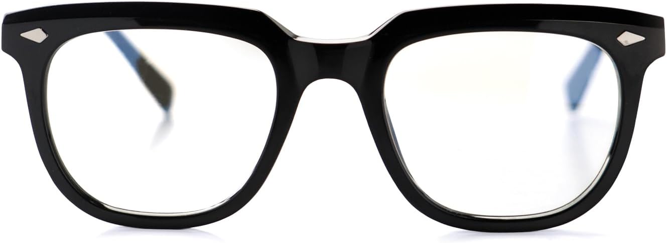 OPTIMUM OPTICALReaders Glasses Spring-Mounted Hinges Scratch-Resistant Lenses Square Frame Reading Glasses For Men and Women - Collins, 2.25 x