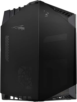 SilverStone SST-LD03B Lucid Mini Tower Mini-ITX Computer Case, Silent High Airflow Performance, 3x Tinted Tempered Glass