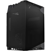 Silverstone SST-LD03B Lucid Mini Tower Mini-ITX Computer Case, Silent High Airflow Performance, 3X Tinted Tempered Glass