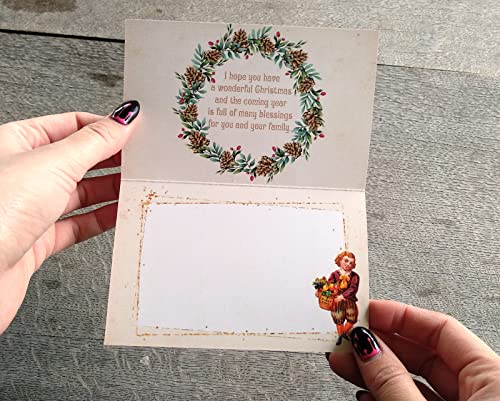 Image of PIXILUV CHRISTMAS CHOIRS (Pack of 12) Notecards Small Greeting Cards # Vintage Cute Children in Choirs and Groups ~ Vintage Christmas Postcards Reprint