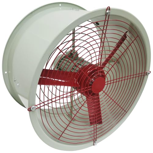 Extractor de ventilación de tubo cilíndrico de 19 pulgadas, ventilador resistente a explosiones, alta capacidad de flujo de aire 5700 m3/h, carcasa de acero al carbono, fácil de instalar, mejorado