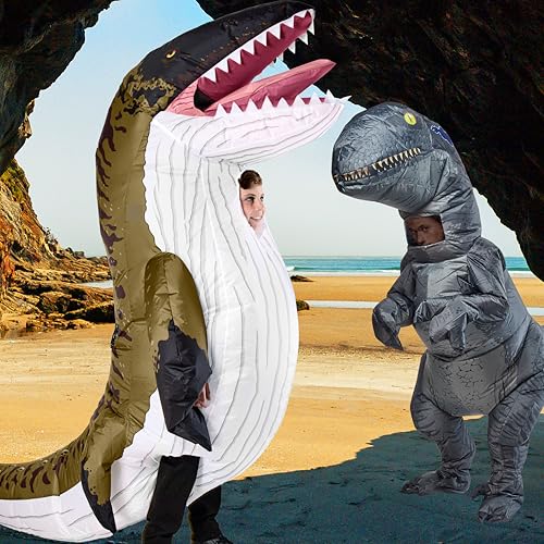 Rubies at Party City Jurassic World: Inflatable Costume for Kids, Unisex, Mosasaurus, - image 7