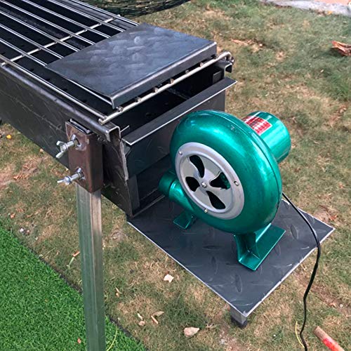 Dmuchawa do grilla zewnętrznego – wentylator elektryczny zapewniający wydajny przepływ powietrza, idealny na kemping i piknik, zasilanie 220 V, ulepszone gotowanie na świ，80W