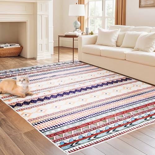 iHeroo Alfombra Antideslizante para Sala de Estar 120x170cm, Alfombra Suave de Pelo Corto, Alfombra Lavable en Lavadora, Perfecta para el Hogar y Habitación