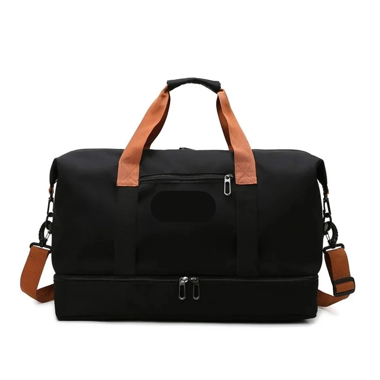 KLVN Torby weekendowe podróżna torba sportowa dla kobiet mężczyzn siłownia fitness joga torebka bagaż ramię crossbody, torby na krótkie odległości, Czarny, Jeden rozmiar, Rzemieślnik