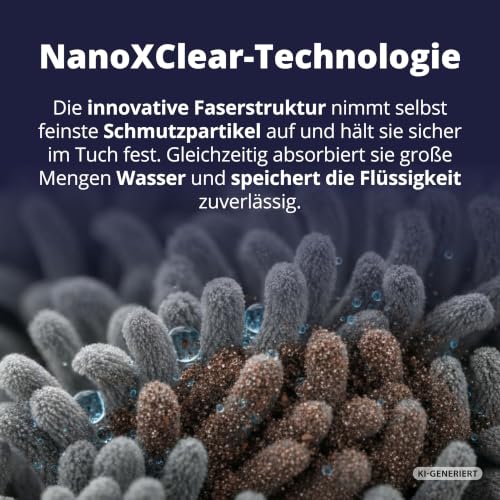 LICARGO Mikrofasertücher Auto 6er-Pack - Fusselfrei und Saugstark - 380 GSM – Ansicht 4