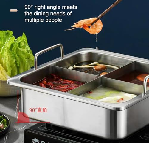 Olla Hot Pot con Divisor de Acero Inoxidable para Cocina miniatura 2