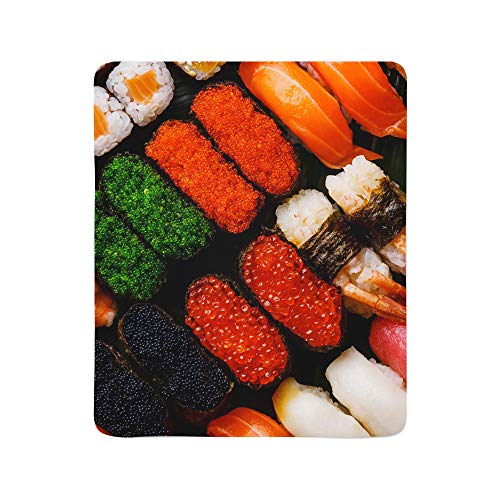 Arnovic Sushi Flannel Throw Soft Blanket For Couch Sofa Home Decor Blankets For Couch, Bed, Sofa Luxurious Warm And Cozy For All Seasons 50X40 Inch For Child #TOP1
