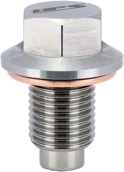 Performance Stainless Steel Magnetic Oil Drain Plug Bolt MDP-M14x150, Metallic