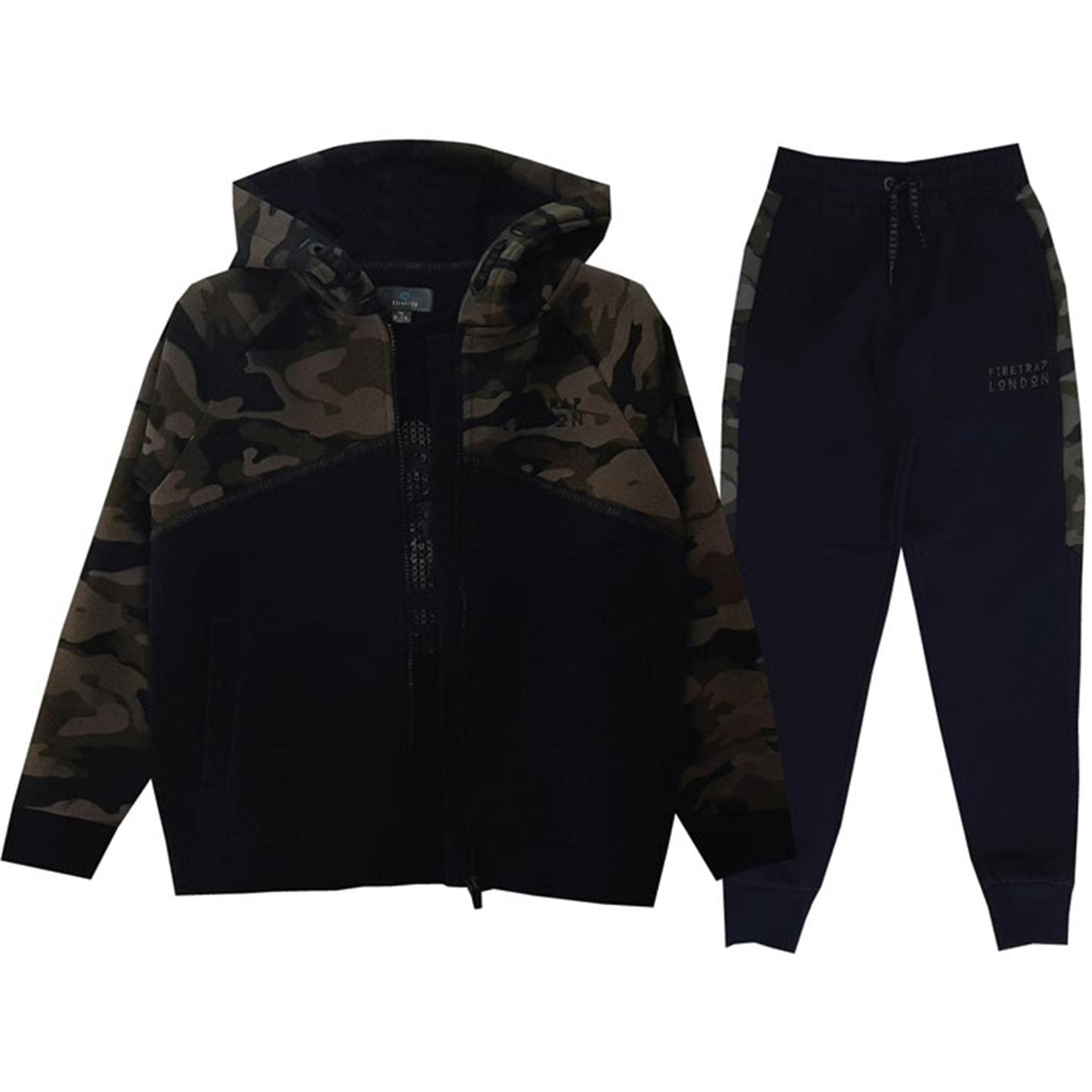 Boys 3 Piece Jogger Set Fleece Tracksuit