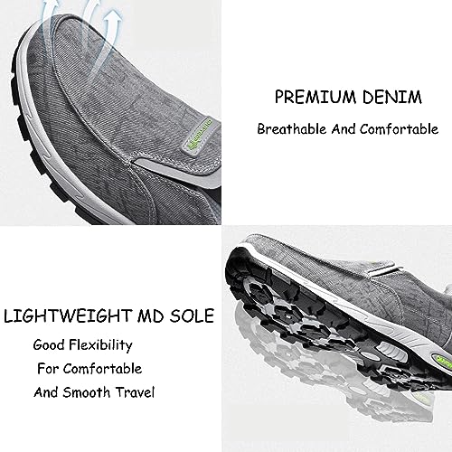 Men's Canvas Comfortable Breathable Orthopedic Loafers Casual Lightweight Slip-On Dad Walking Boat Shoes Outdoor Non-Slip Hiking Sneaker.4