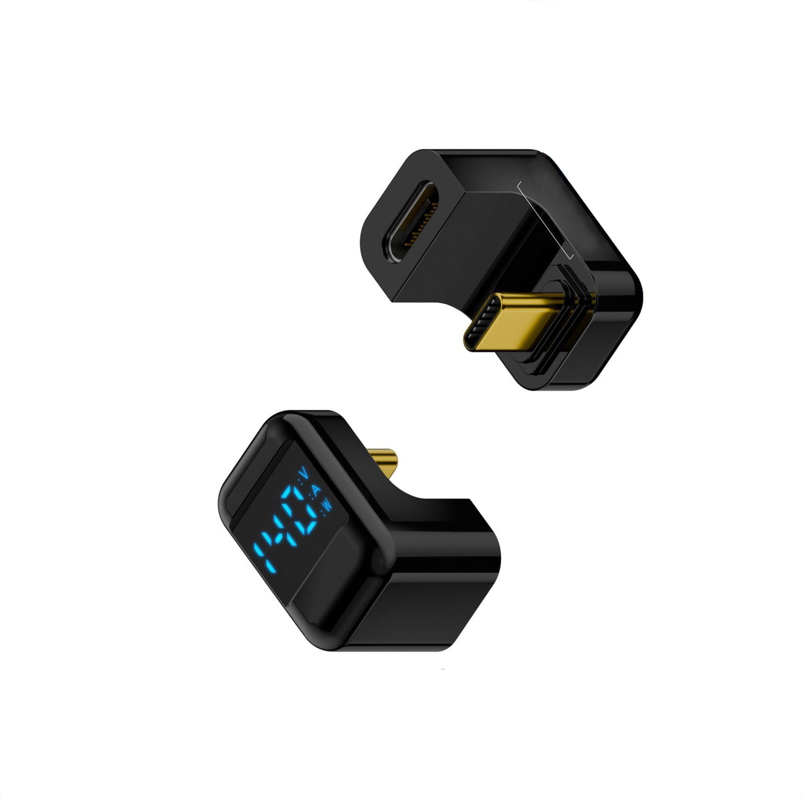 Bhfyob Black Multifunctional Usb C Adapter With 180°Bend And Digital, Supports 40Gbps Data Transfer And 140W Charging