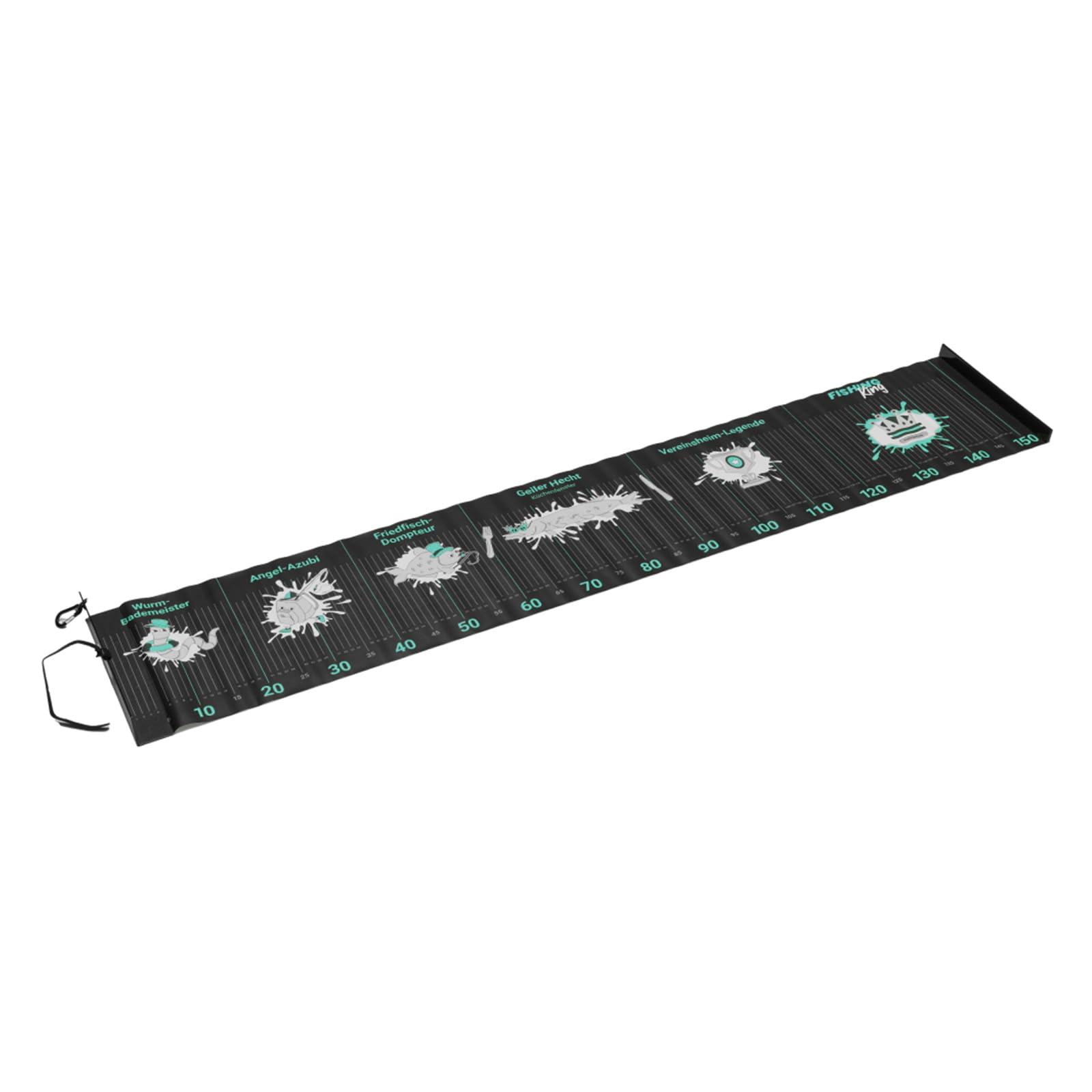 Fishing-King Tackle Waidgerechte Zubehörtasche | Fischtöter, Angelmesser, Maßband, Abhakmatte, Multizange, Tasche