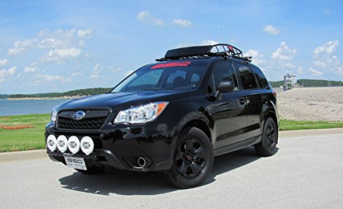 Fits 2014-2018 Subaru Forester 2.5, Xt Rally Light Bar (Bull Bar), 4 Light Tabs, Powder Coated Steel By Ssd Performance #TOP2