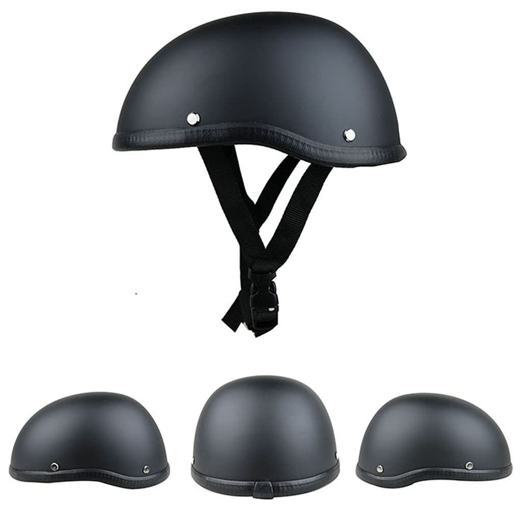 Beanie Motorcycle Half Helmet,German Style Novelty Motorcycle Helmets,DOT Helmet Approved for Adult Men and Wome,Skull Cap Helmet for Chopper Moped Scooter Motorbike Electric-A|55-62CM : Automotive