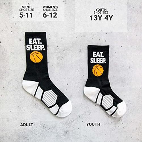 ChalkTalkSPORTS Elite Basketball Socks | Performance Mid Calf Socks with Ball | Youth & Adult | Men & Women | Multiple Colors - Image 3