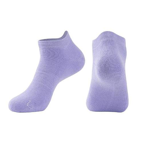POVVFRTY - Chaussettes de baseball de badminton chaussettes de sport d'été for hommes chaussettes de course respirantes absorbantes de la transpiration for garçons 3 paires / 173(Purple)
