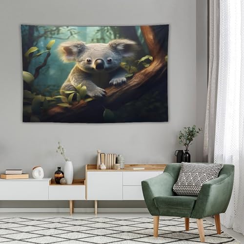 Tenture murale koala grand format pour cacher un mur ab&icirc;m&eacute; - 4