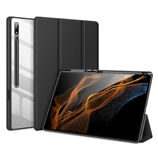 Capa Anti Impacto Dux Ducis Modelo Toby Compatível com Galaxy Tab S8 Ultra / Tab S9 Ultra (14.6 Pol) (Preto)