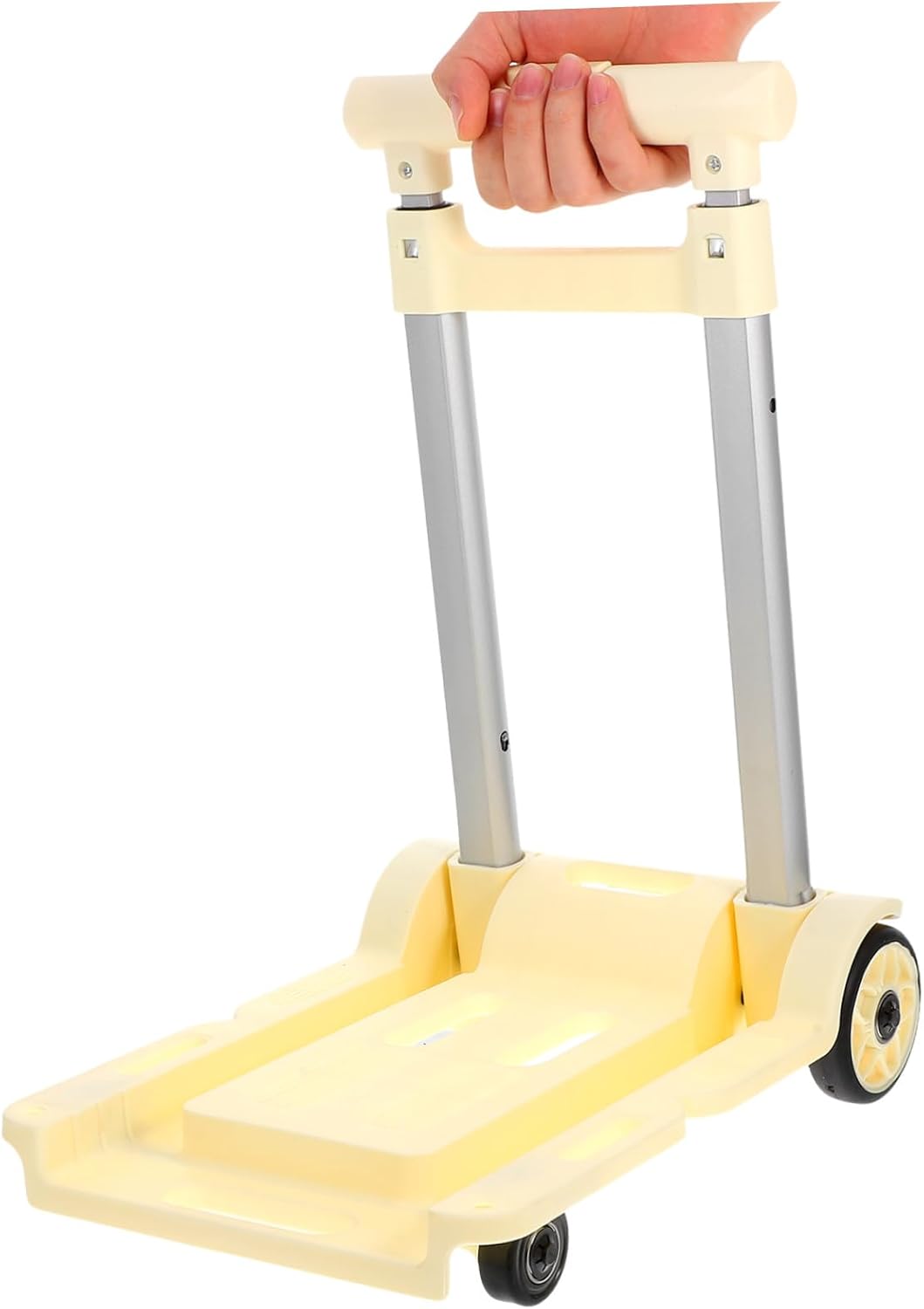 Luxshiny Portable Folding Trolley Capacity for Shopping Airport Car Seat Travel and Hotel Use