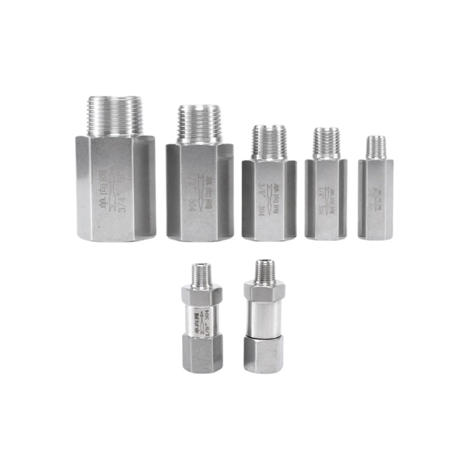 Clapet anti-retour SS304 1 pouce BSPP pour rénovation de plomberie de maison