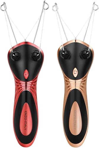 Enzo - Home Electric Epilator Woman Shaver For All Body Parts Electric Hair Remover Body Facial Cotton Thread Depilator - Black