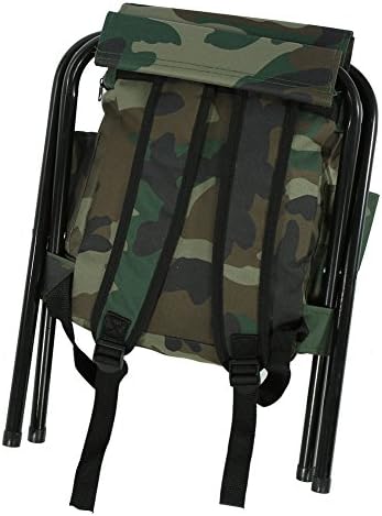 Miniatura 9 de Silla plegable de camping, taburete de mochila con enfriador aislado bolsa de picnic para exteriores, interiores, pesca, viajes, playa, barbacoa
