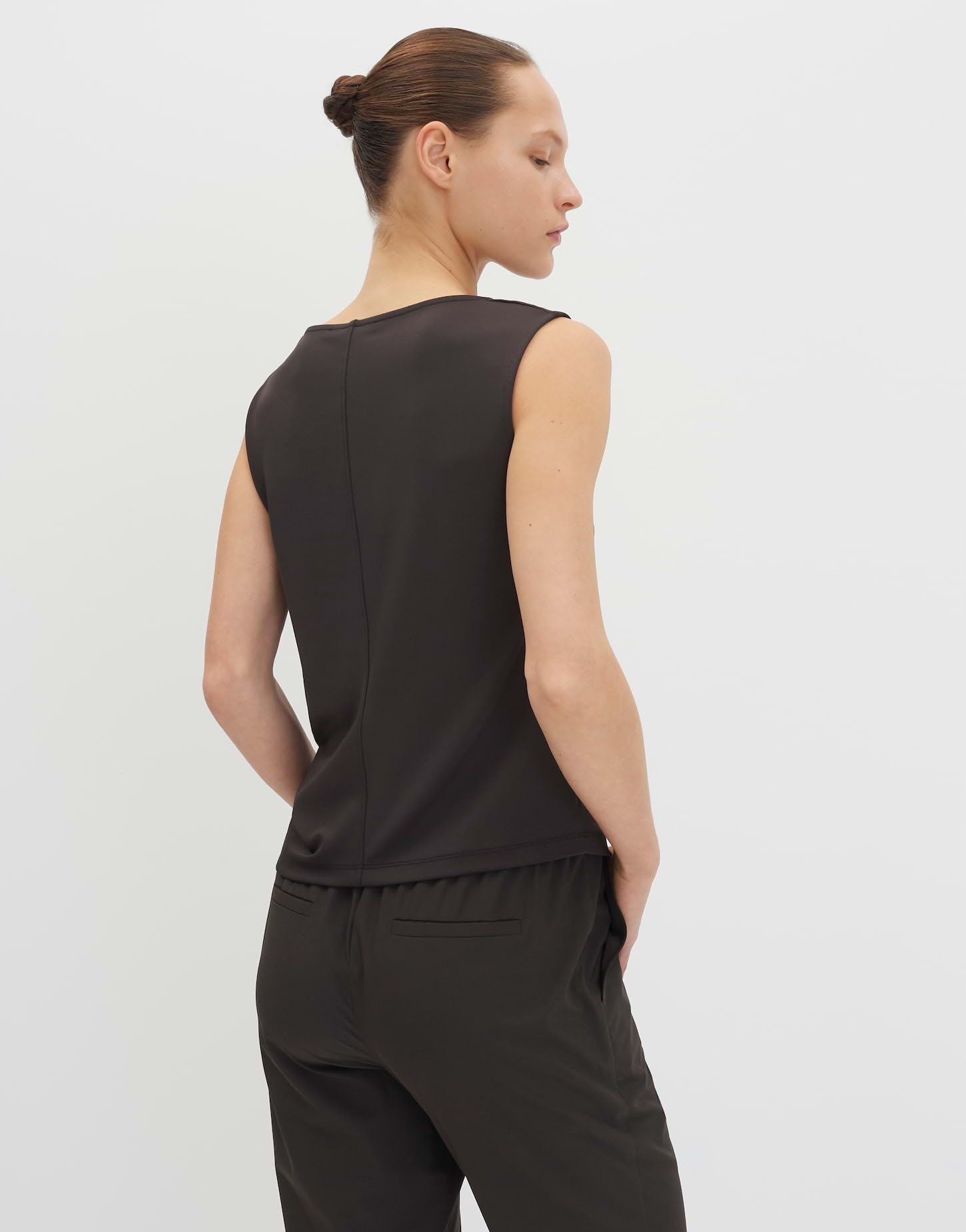 someday Damen Top | Jerseytop mit Knotendetail Slim Fit