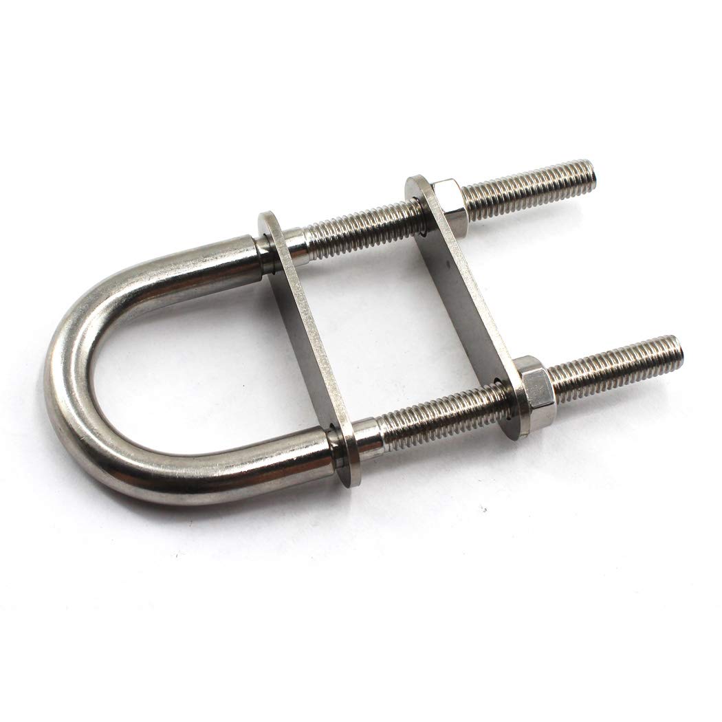 M8x120 U Bolt 304 Stainless Steel Tie Down U Bolt (Pack of 2)