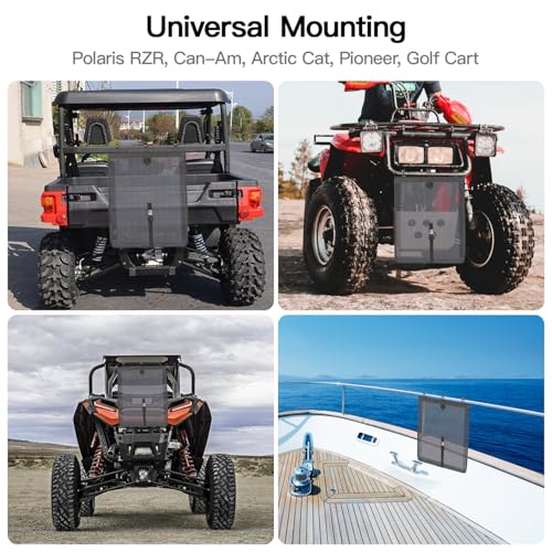 Image of UTV ATV Trash Sack, sxs car Trash Bag, Off Road mesh Trash Storage Bag, PVC Trash Bag Organizer for Universal Accessories Compatible with Polaris RZR, Can-Am, Pioneer, Golf Cart(Large)