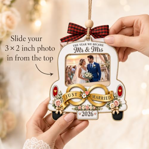 Personalized Wedding Ornament 2026, Wedding Gifts for Couples Newlyweds - Image 3