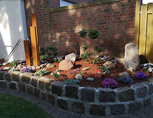 KÖHKO® Wasserspiel aus Cortenstahl mit LED-Beleuchtung „Brasilien“ 31001 Höhe 65-95-125 cm Gartenbrunnen