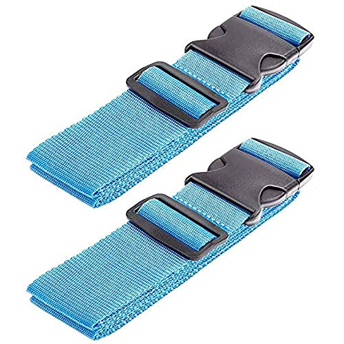 Lot 2 Sangles Bagages pour Valise,Valise Sécurité Réglable Ceinture Voyage Ceinture d'emballage Antidérapante pour Tous Les Sacs Voyage Accessoires Sécurité Cover