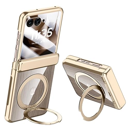 �K�pMotorola Razr 50 Ultra�p�̓����Ȑ܂肽���ݎ��d�b�P�[�X�ARazr 50�p�̃I�[���C���N���[�V�u�J�o�[�A��]���C�����O (�S�[���h,���U�[50 Ultra)