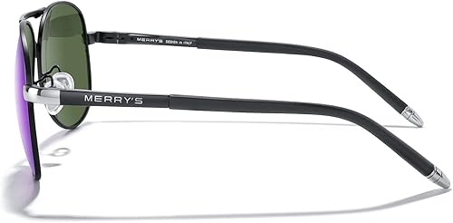 Vista 3 de MERRY'S, UV400 S8513, gafas de sol polarizadas para conducir, marco irrompible, para hombre.