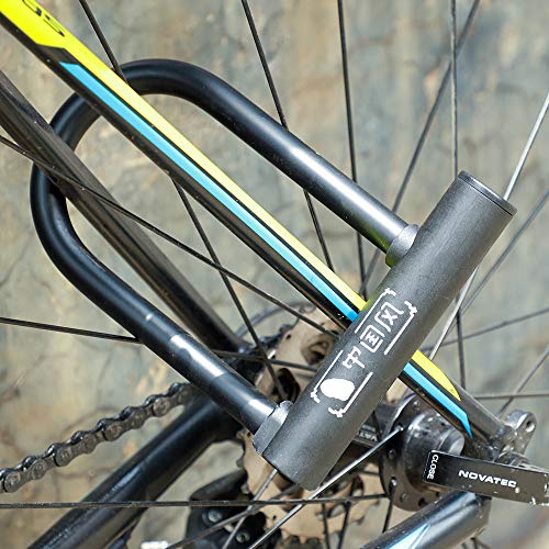 Bicicleta U Lock, Romacci Bicicleta U Lock MTB Bicicleta de estrada Trava da roda 2 chaves de segura