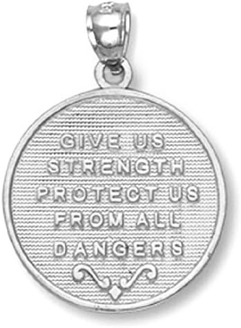 Vista 2 de Plata de ley 925colgante de San Jorge