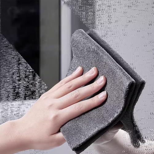 5pcs Magic Glass Wiping Cloths: Mark-Free, Ideal for Mirrors and Waterless Printing