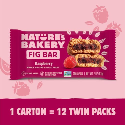 Image of Nature's Bakery Raspberry Fig Bars, Real Fruit, Nut Free, 12 Pack
