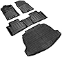 Shvgen Floor Mat & Cargo Liners Compatilbe for Corolla Cross 2022 2023 All Weather Protection Black Full Set 1st and 2nd Row & Cargo Trunk Mat (Only Fits NO JBL Subwoofer in Cargo Area)