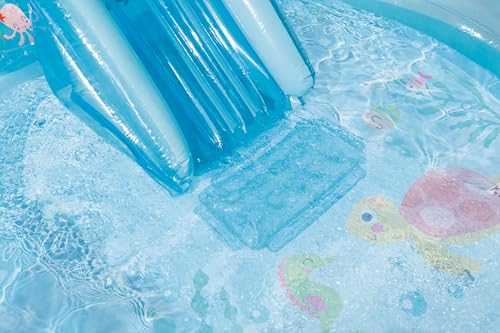 Image of INTEX Under The Sea Inflatable Kiddie Pool: Inflatable Kids Pool with Water Sprayer and Slide - Splash Pad - 122 inch x 76 inch x 28 inch - Ages 3+