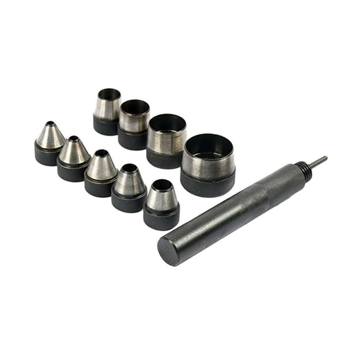 Uonlytech 1ensemble Set De Outils De Maroquinerie avec Perforateur Creux Poinçon pour Cuir Toile Ceinture Et