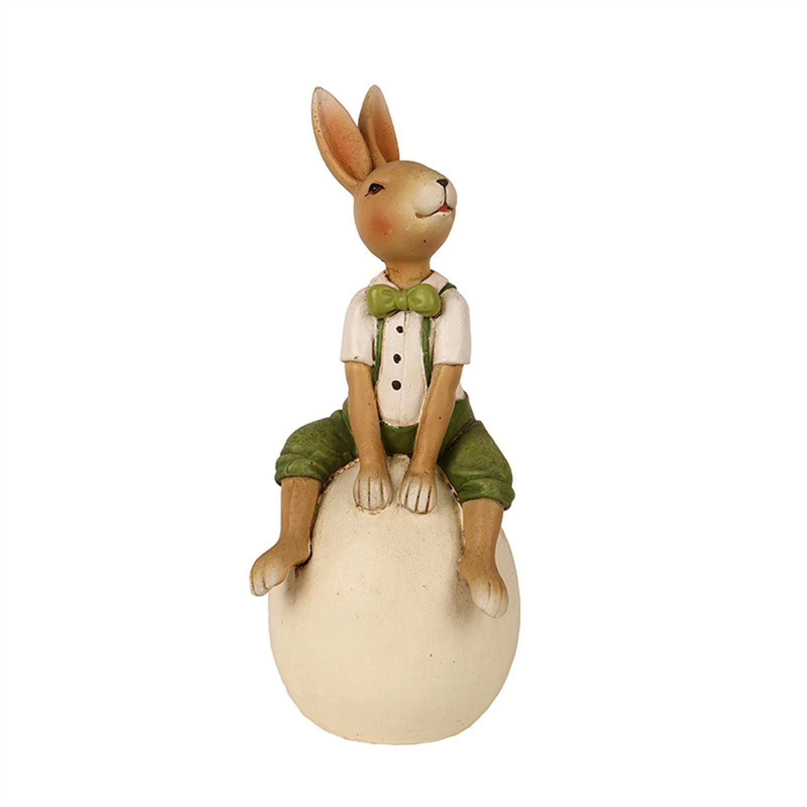 Statue lapin en résine pour décoration de bureau salon et jardin