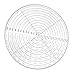 Round Center Finder 10 Inch Circle Gauge for Woodworking, Transparent Acrylic Circle Template with Dual Scale (Inch/CM), Center Finding Tool for Drawing Circles on Wood, Metal,